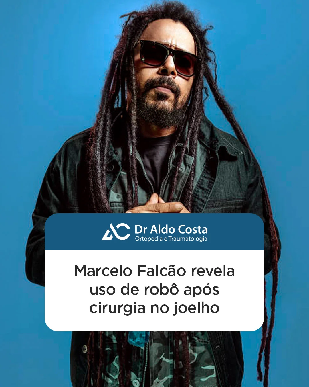 Imagem ilustrativa da notícia: Marcelo Falcão revela uso de robô após cirurgia no joelho